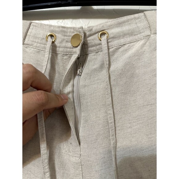 JM Collection Womans Linen Trousers Size XL Beachy Lagenlook Quiet Luxury Vacay - Picture 9 of 13